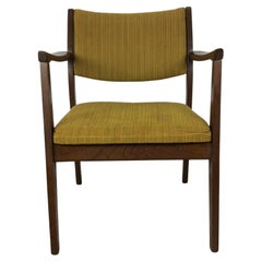 Mid Century Modern Arm Chair with Vintage Uphosltery