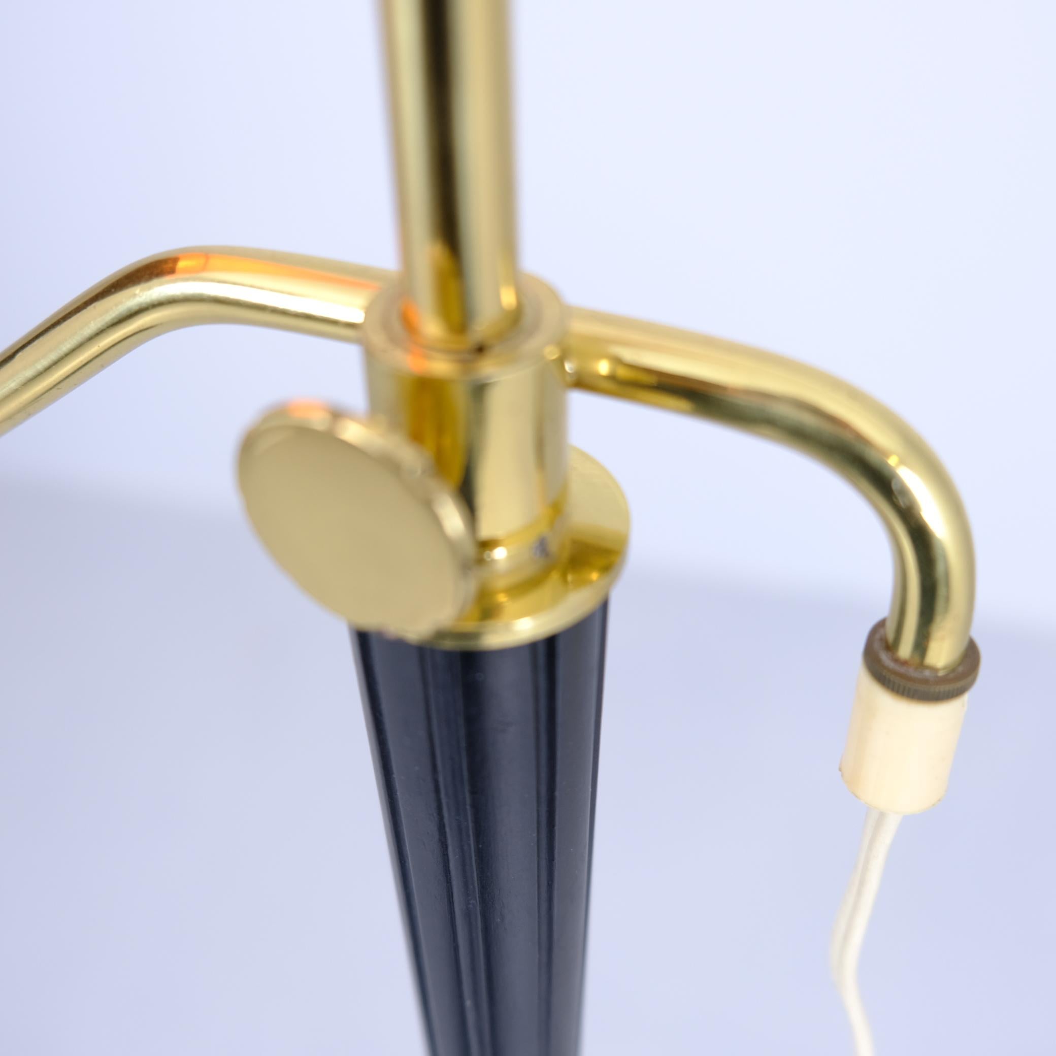 Lampada da terra regolabile Armaturhantverk di metà secolo, modello 129, Svezia, anni '50 in vendita 4