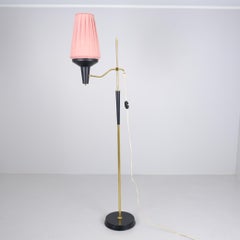 Mid-Century Modern Armaturhantverk Adjustable Floor Lamp Model 129, Sweden 1950s