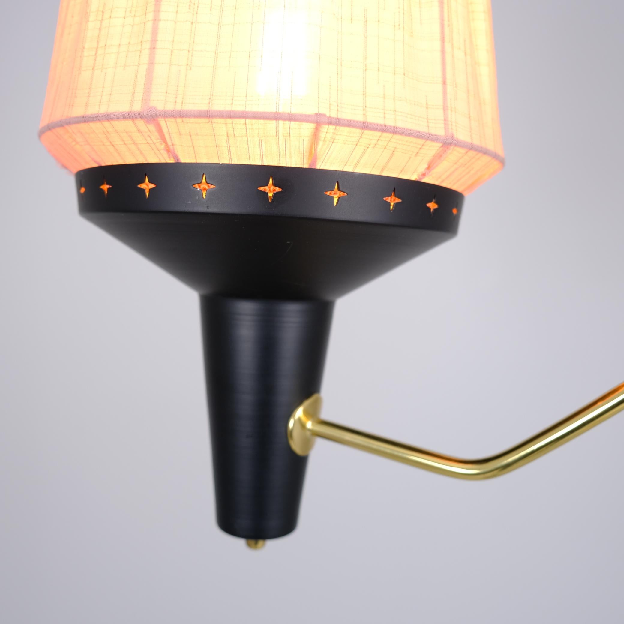 Lampada da terra regolabile Armaturhantverk di metà secolo, modello 129, Svezia, anni '50 in vendita 1