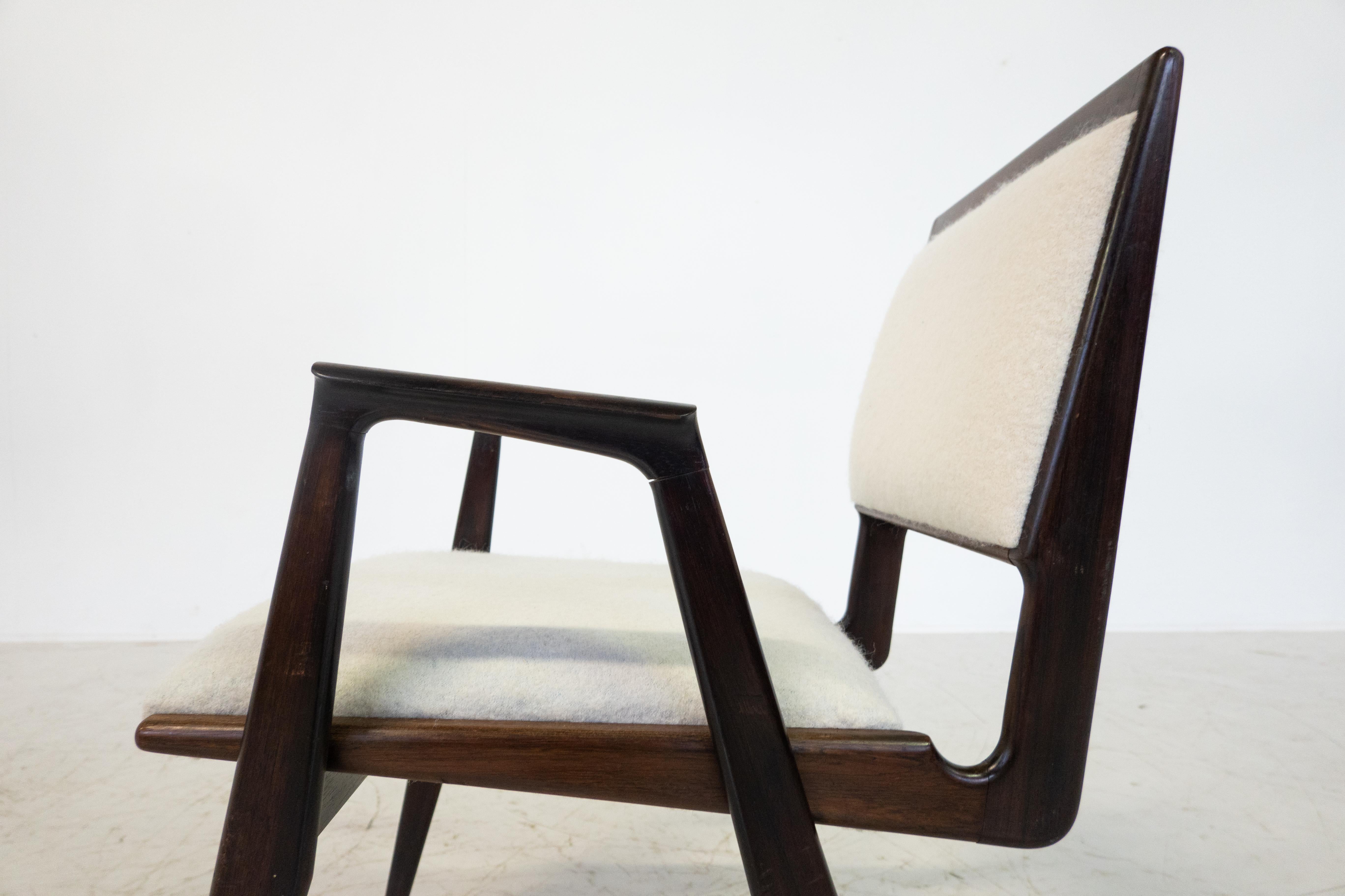 Mid-20th Century Mid-Century Modern Armchair by Carlo Hauner and Martin Eisler, 1955 For Sale