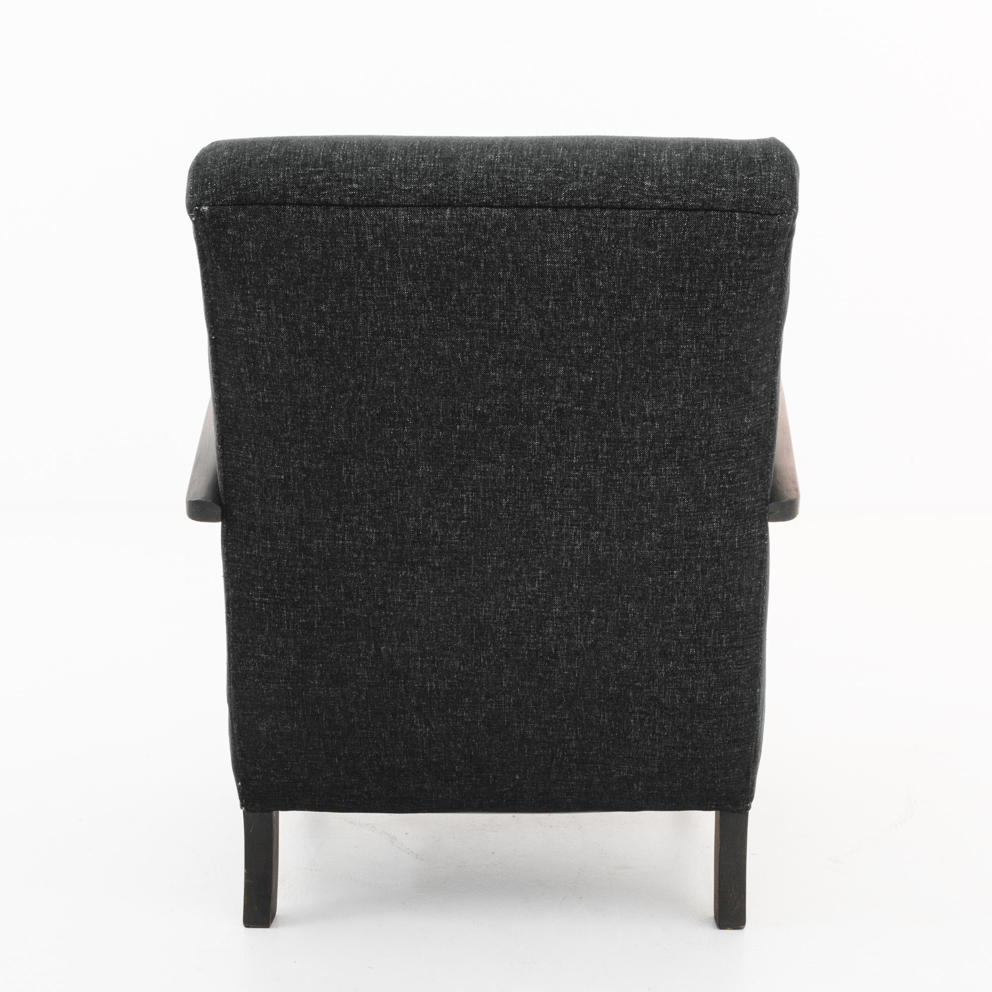 Fabric Mid-Century Modern Armchair by J. Halabala