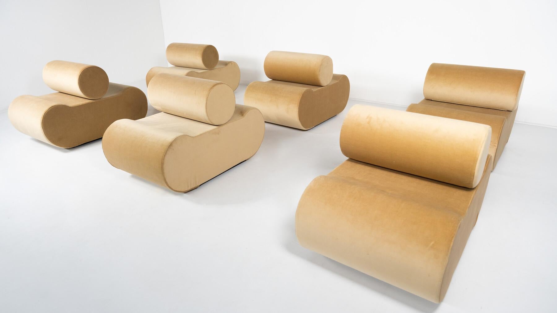Mid-Century Modern Armchairs, Corbi by Klaus Ureda Style - 6 available
