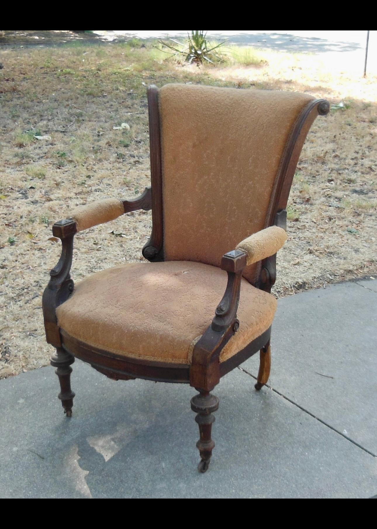 Late Victorian Mid Century Modern Armchair  For Sale