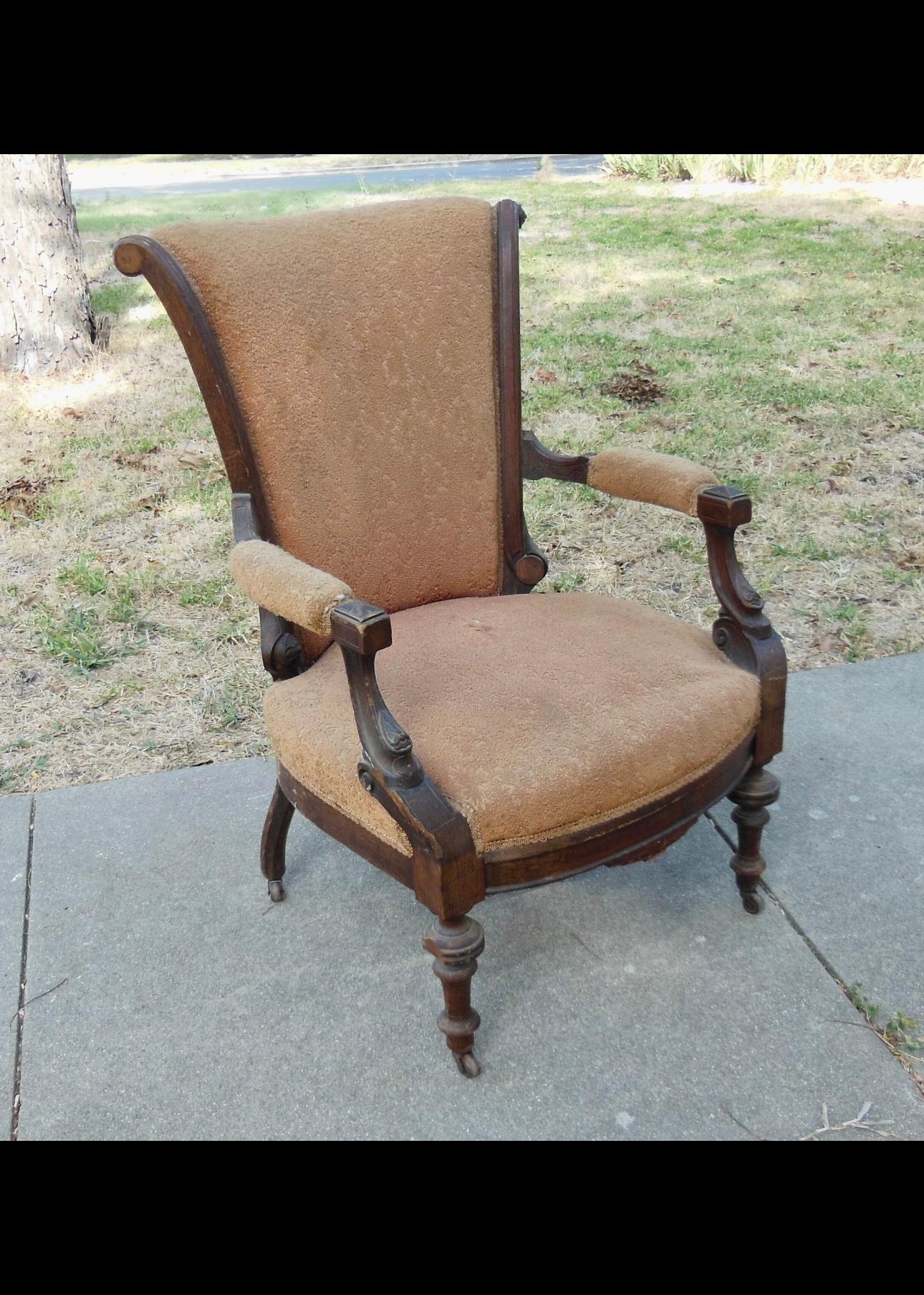 19th Century Mid Century Modern Armchair  For Sale