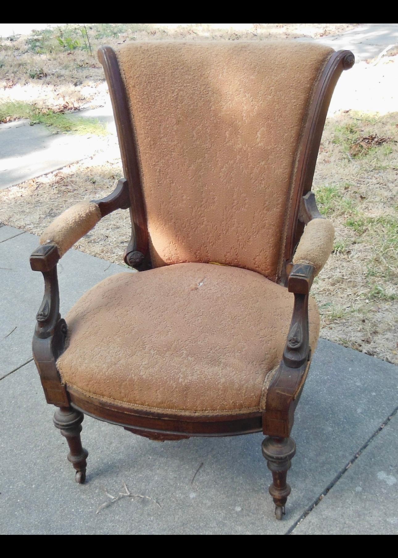 Upholstery Mid Century Modern Armchair  For Sale