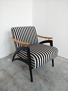 Mid Century Modern Armchair "Gazelle" with dynamic design, Yugoslavia 1960s