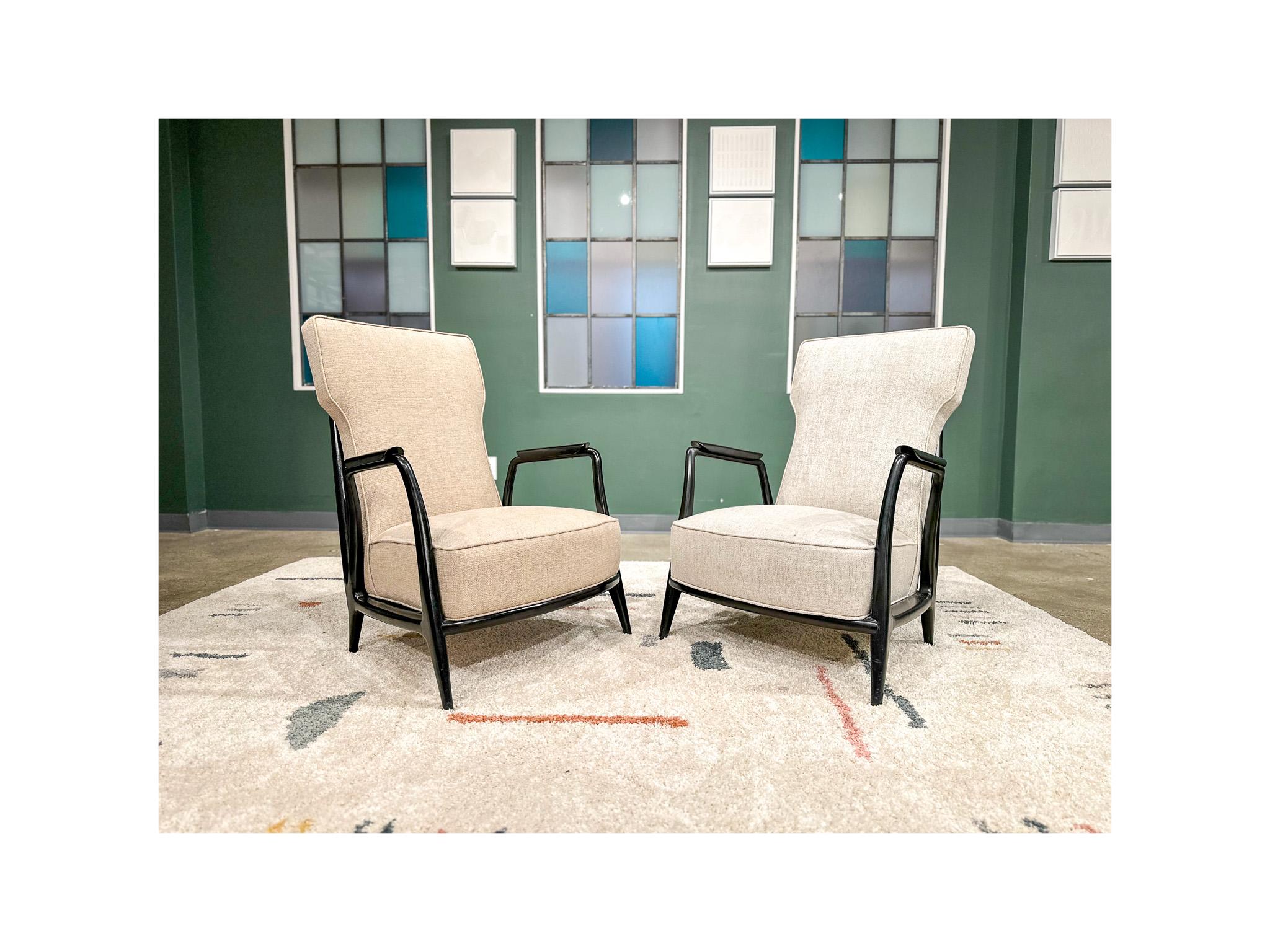 Mid-Century Modern Armchair in Hardwood & Grey Fabric, Scapinelli, 1950’s Brazil For Sale 6