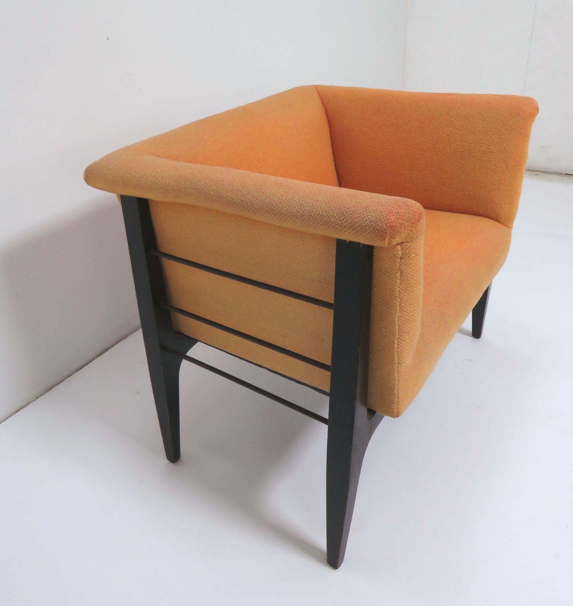 Moderner Sessel aus der Mitte des Jahrhunderts in der Art von Harvey Probber im Zustand „Gut“ im Angebot in Peabody, MA