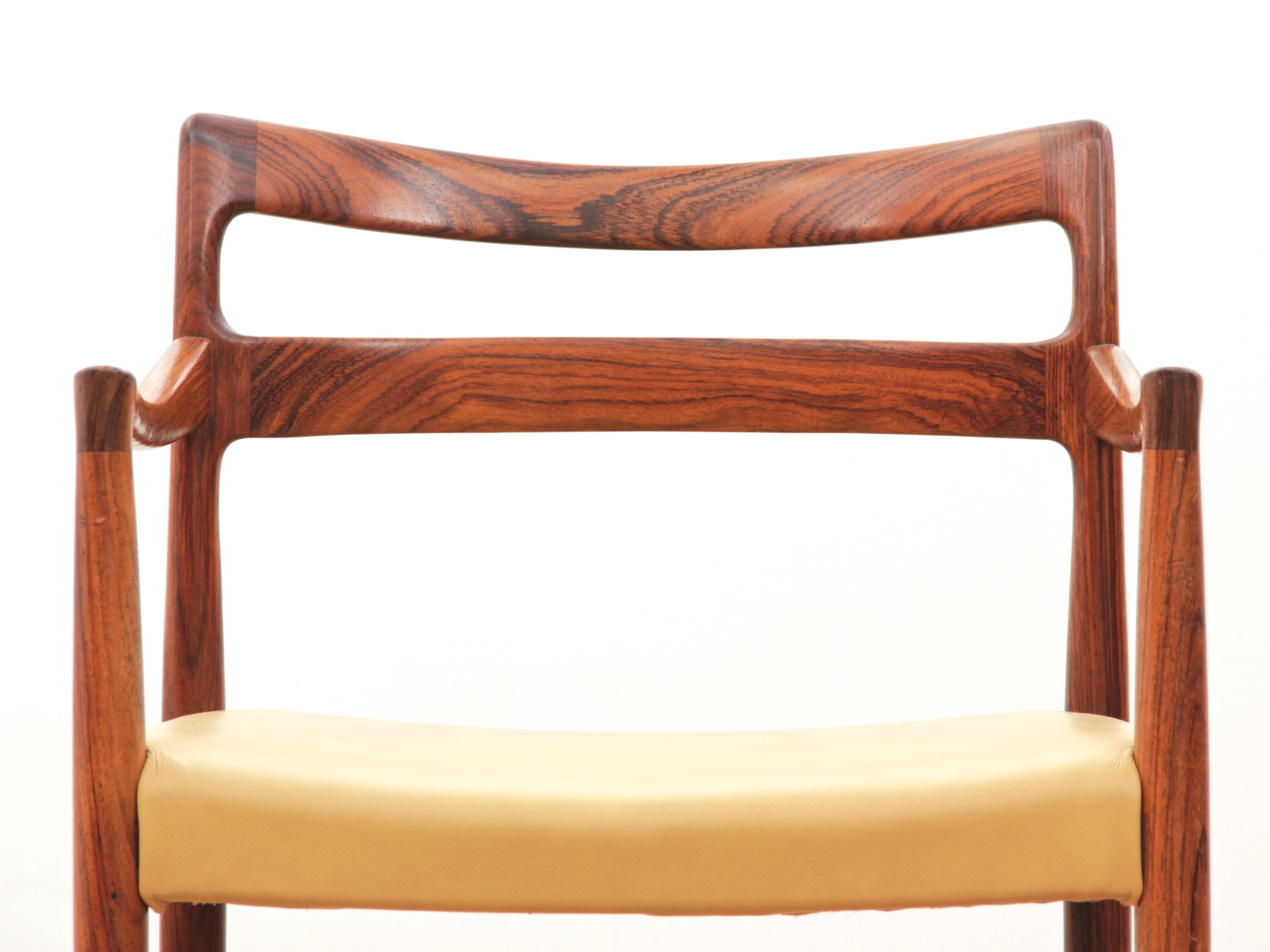 Mid-Century Modern Armchair in Rosewood by Kai Lyngfeldt For Sale 5