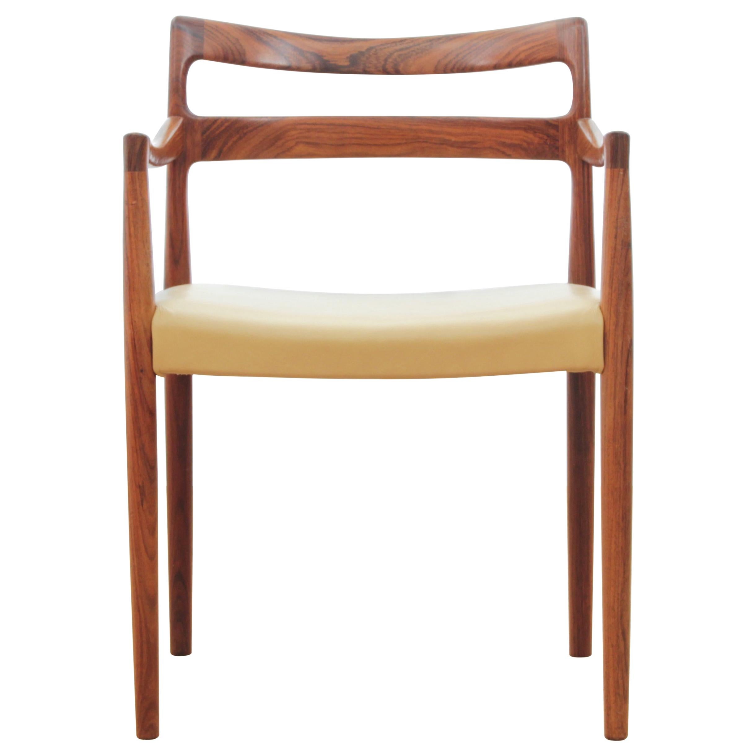 Moderner Sessel aus Rosenholz aus der Jahrhundertmitte von Kai Lyngfeldt