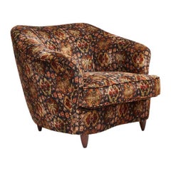 Mid-Century Modern Armchair in the Manner of Gio Ponti, Italy