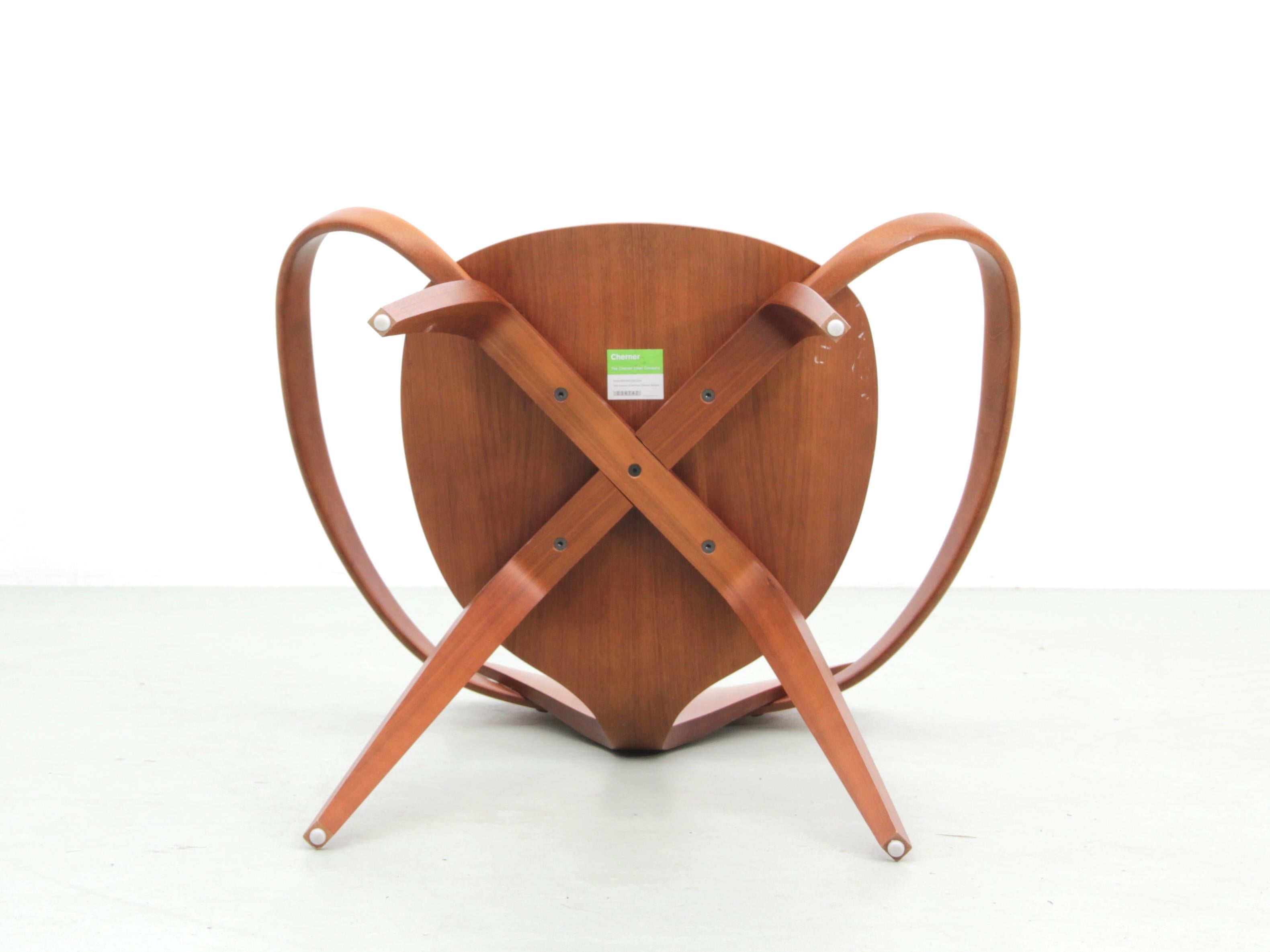Walnut Mid-Century modern armchair in walnut by Norman Cherner For Sale