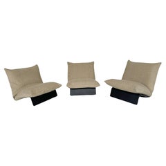 Fauteuil moderne du milieu du siècle, Italie, bois et tissu - 1 encore disponible