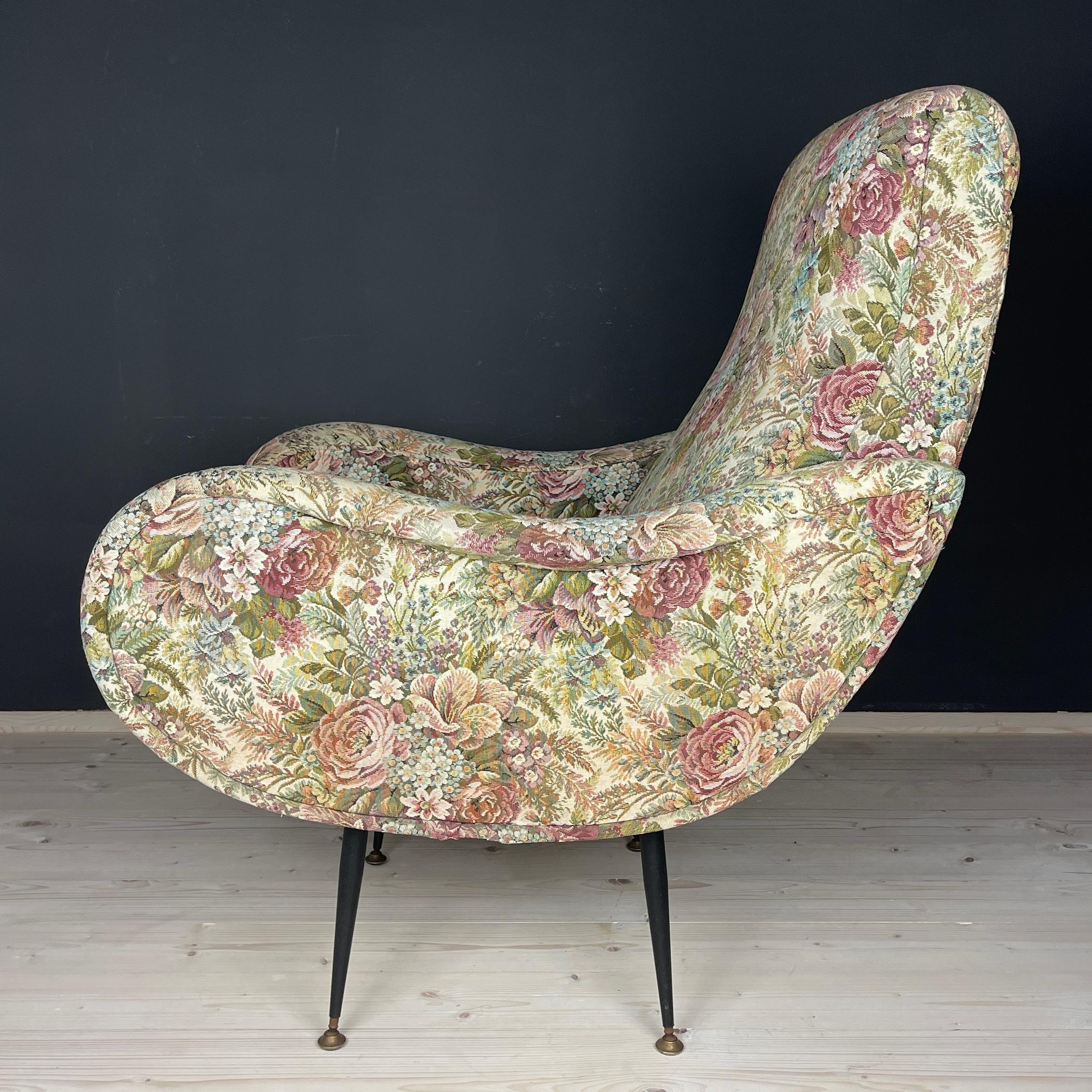 Mid-Century Modern Armchair Lady by Marco Zanuso Italy 1960s  For Sale 5