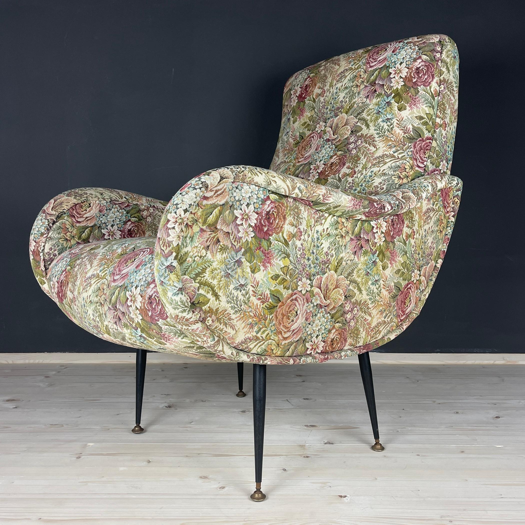 Mid-Century Modern Armchair Lady by Marco Zanuso Italy 1960s  For Sale 8