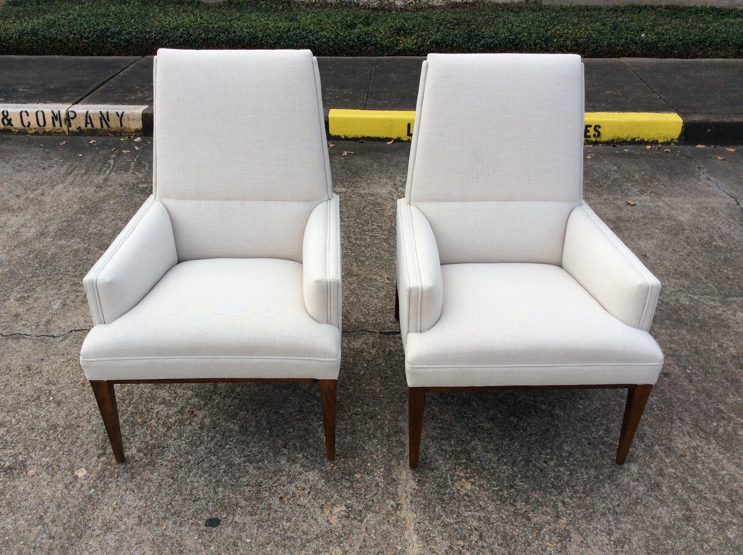 Mid-Century Modern Armchairs, a Pair For Sale 7