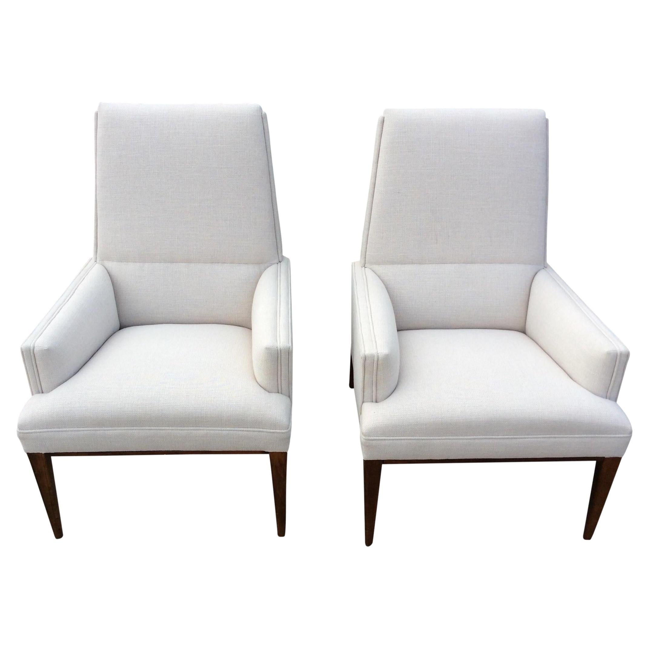 Mid-Century Modern Armchairs, a Pair For Sale