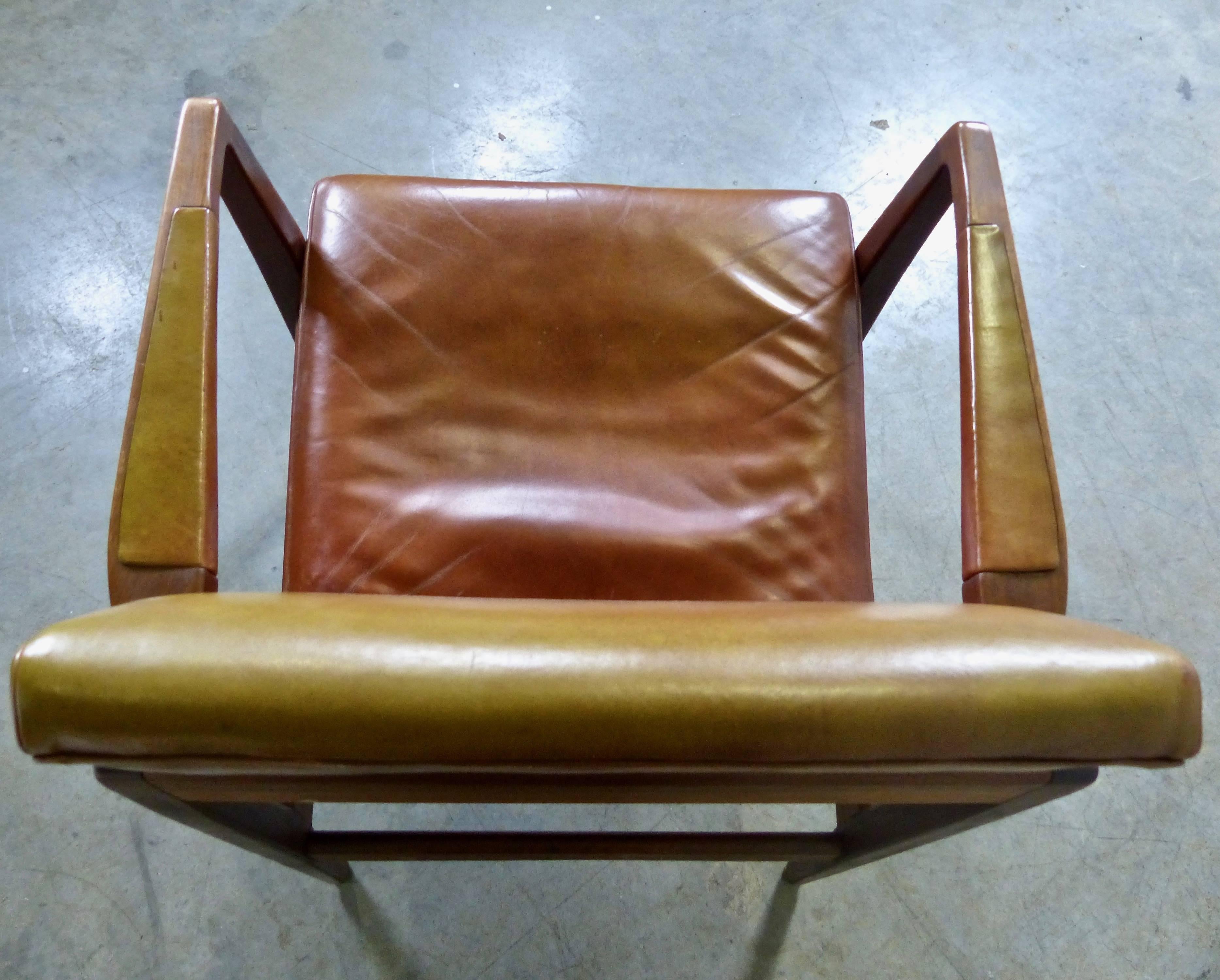 Mid-Century Modern Armchairs by B. L. Marble Chair Co. In Good Condition In Surrey, BC