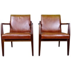 Mid-Century Modern Armchairs by B. L. Marble Chair Co.