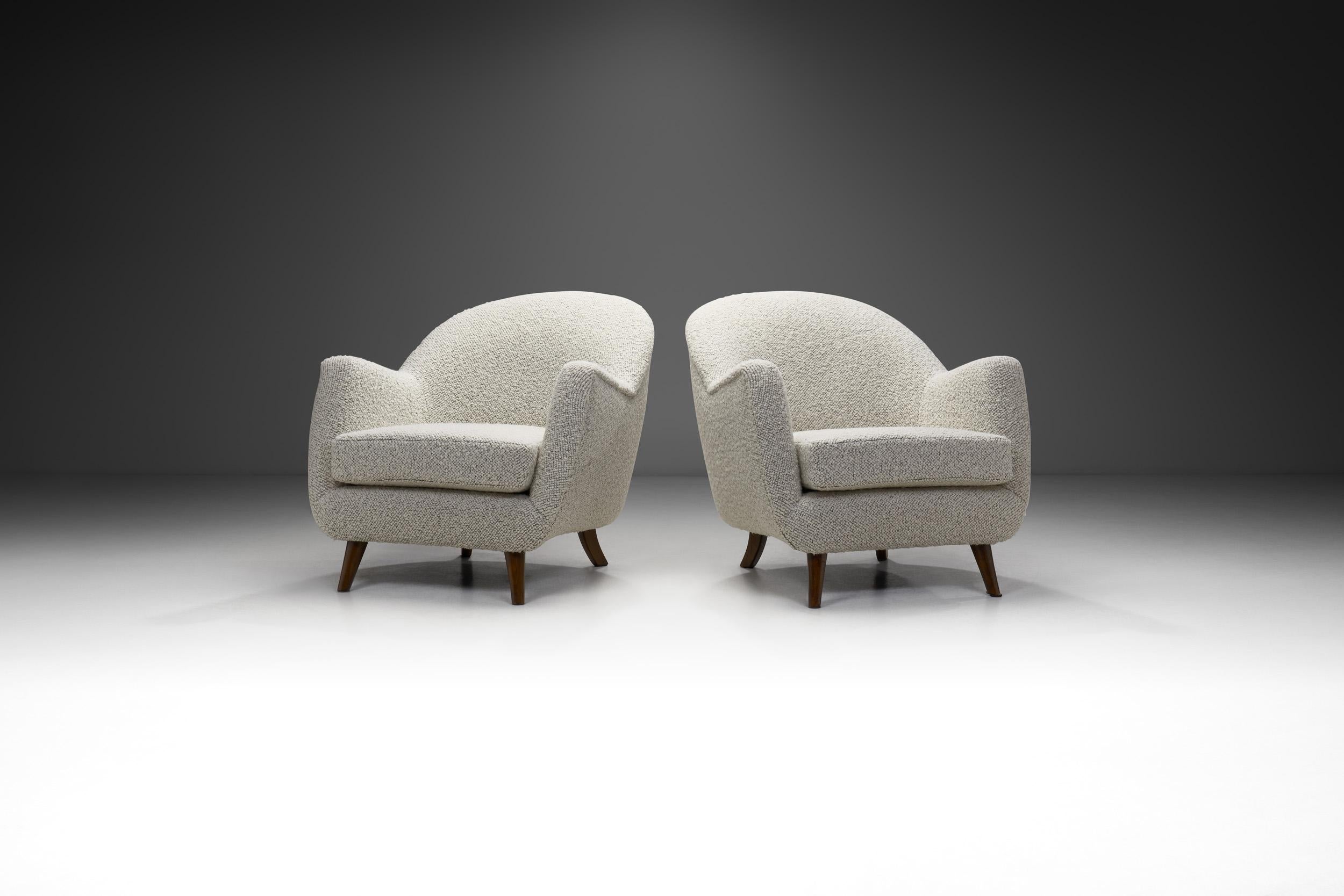 European Mid-Century Modern Armchairs, Europe Late 20th Century For Sale