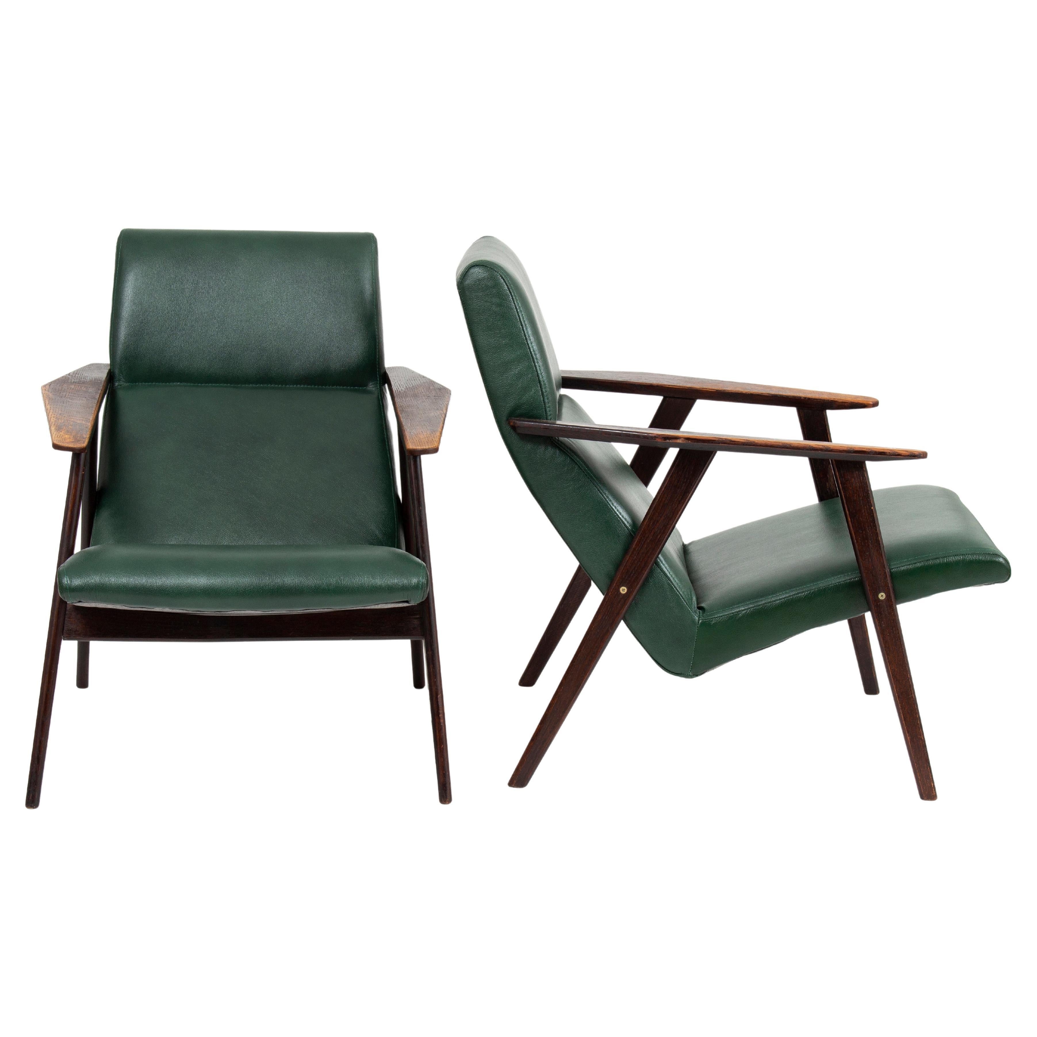 Mid-Century Modern Armchairs in Pair, ca. 1960s '2 Pieces' For Sale