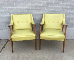 Mid Century Modern Armchairs in the Style of Adrian Pearsall, a Pair