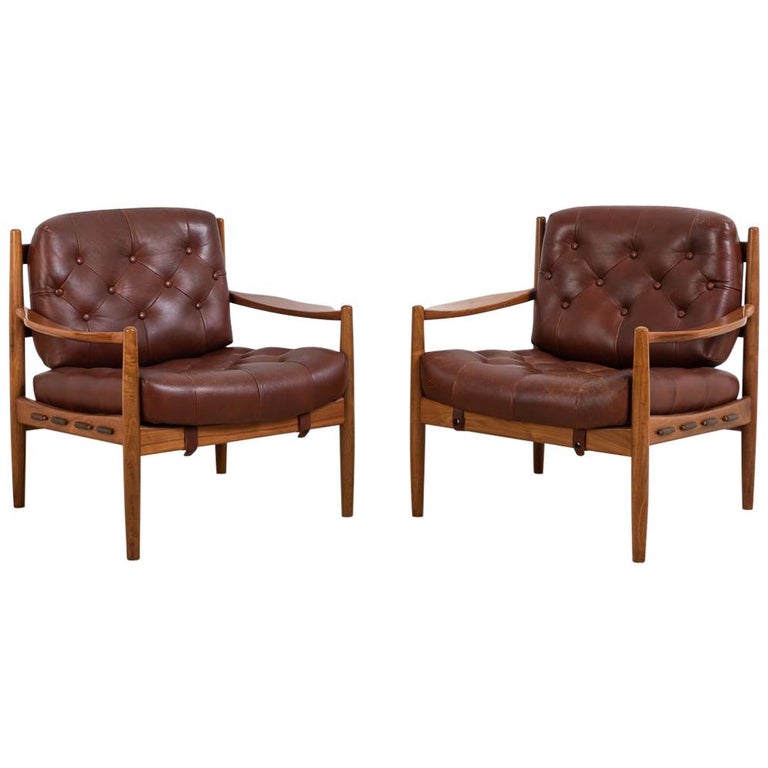 MidCentury Modern Armchairs Läckö by Ingemar Thillman at 1stDibs