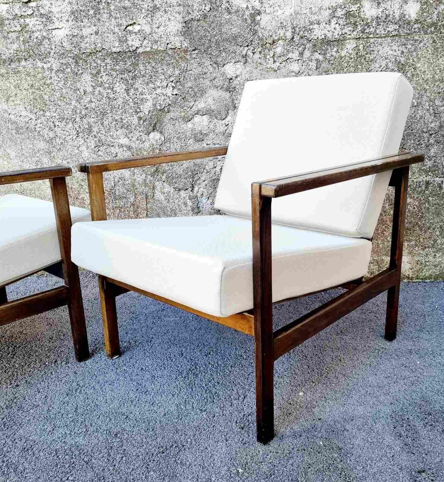 Fabric Mid-Century Modern Armchairs Model Bled from Stol Kamnik, 1960s, Set of 2 For Sale