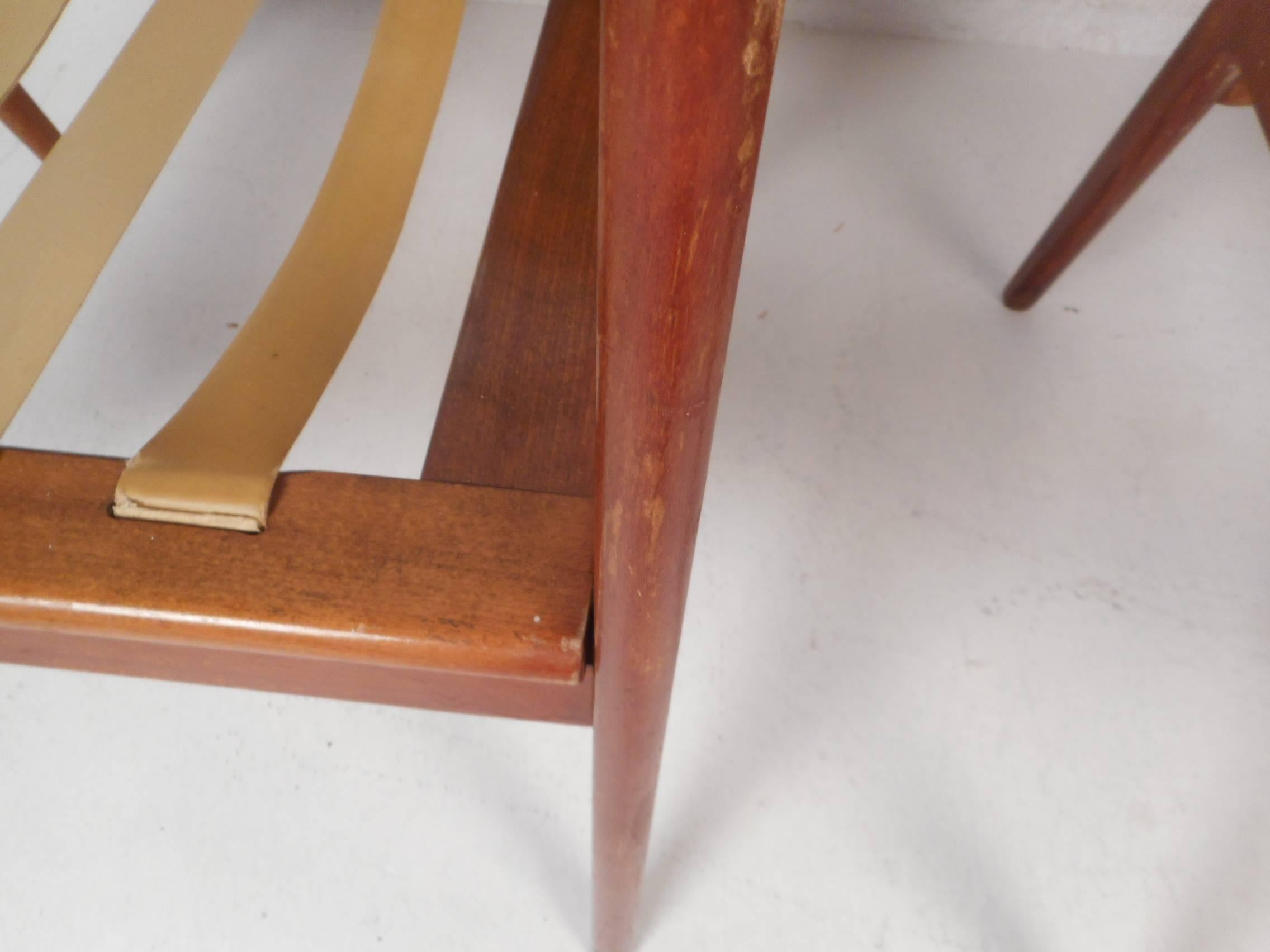 Mid-Century Modern Armchairs with Cane Back Rests 5