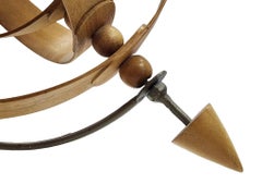 Mid-Century Modern Armillary Sphere Bent wood