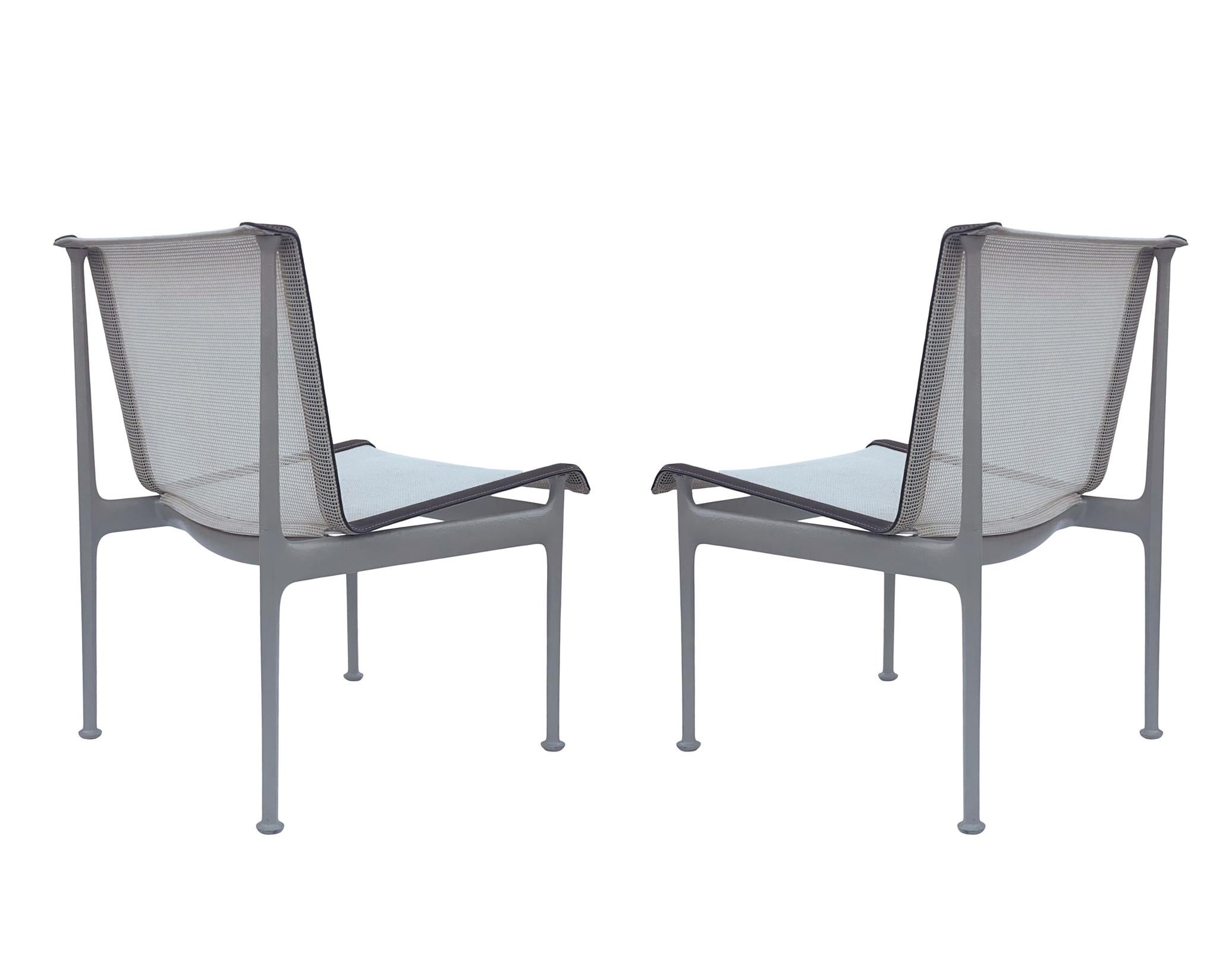 Mid-Century Modern Armless Patio Side Chairs or Lounge Chairs by Richard Schultz 6