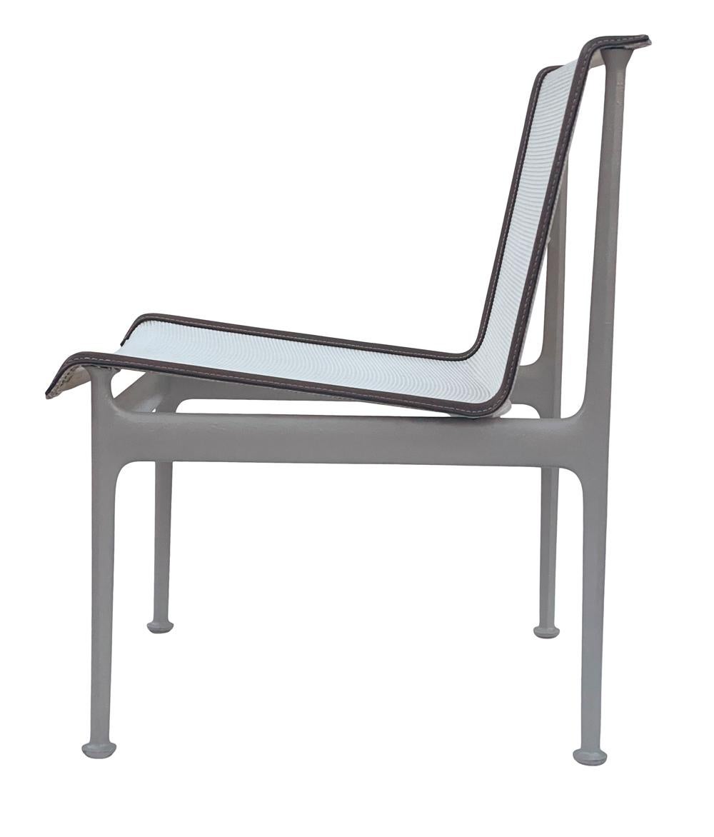 Late 20th Century Mid-Century Modern Armless Patio Side Chairs or Lounge Chairs by Richard Schultz