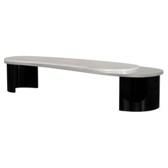 Mid-Century Modern Armona Coffee Tables, Marble, Stainless, Handmade Greenapple