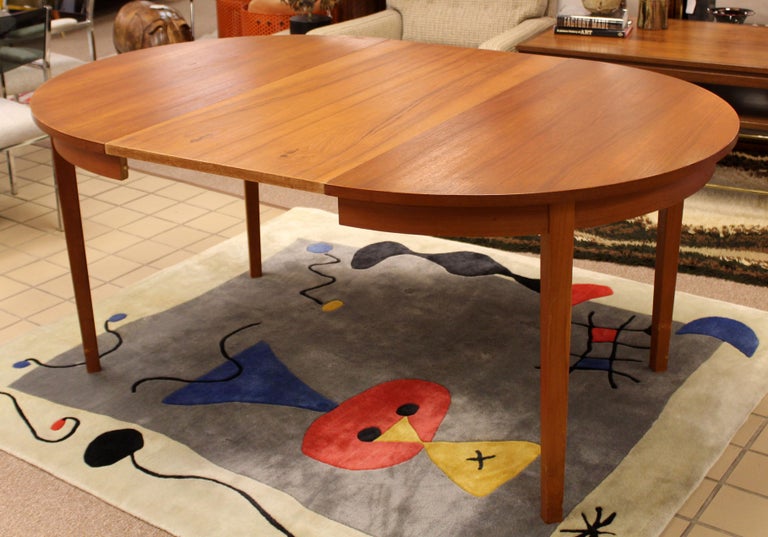 Mid-Century Modern Arne Hovmand Olsen Danish Teak Oval ...