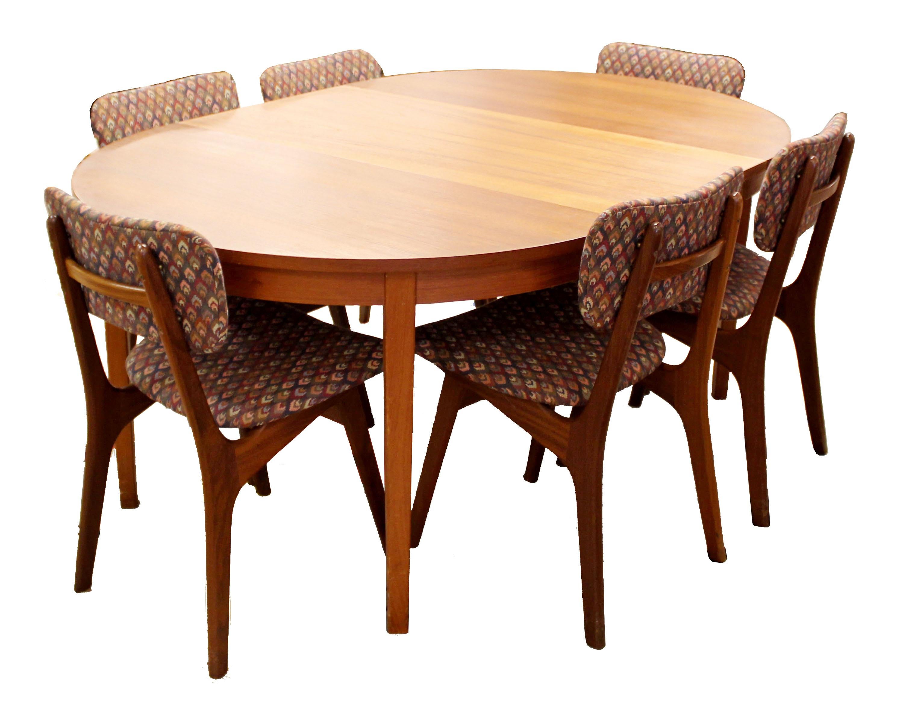 Mid-Century Modern Arne Hovmand Olsen Danish Teak Set 6 Side Dining Chairs 4
