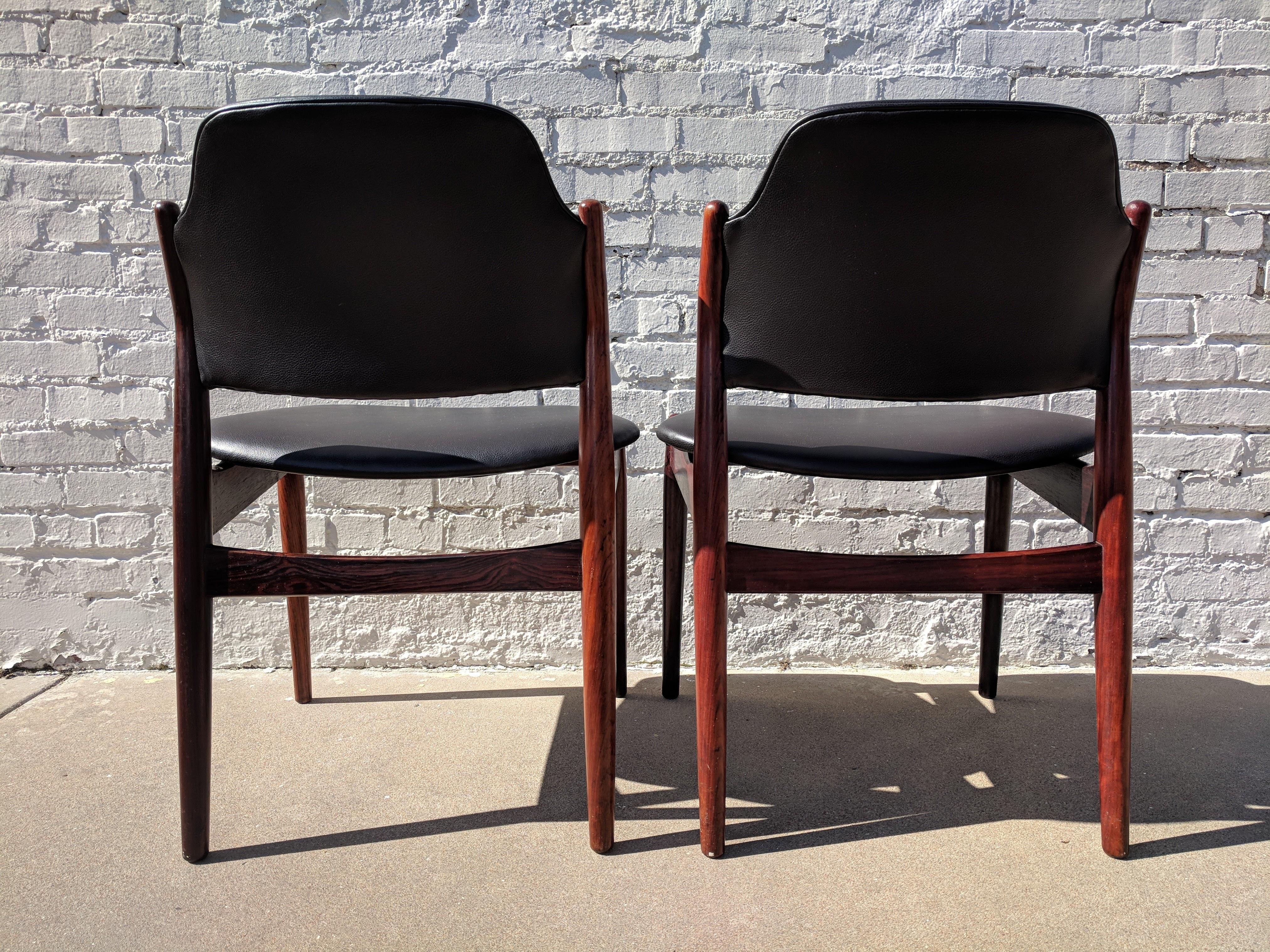 Mid Century Modern Arne Vodder Dining Table and Chairs For Sale 5