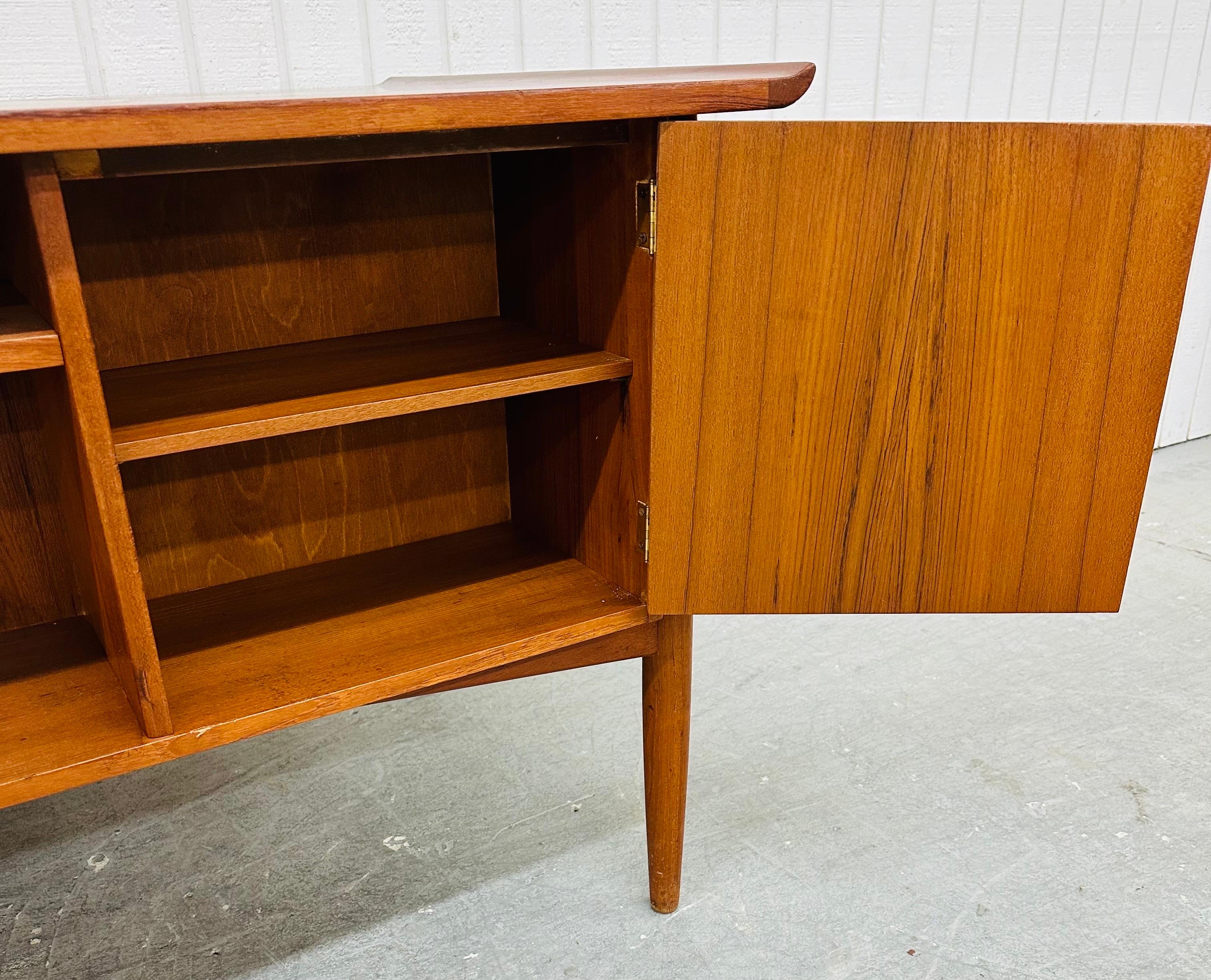 Mid-Century Modern Arne Vodder Teak Executive Desk For Sale 4