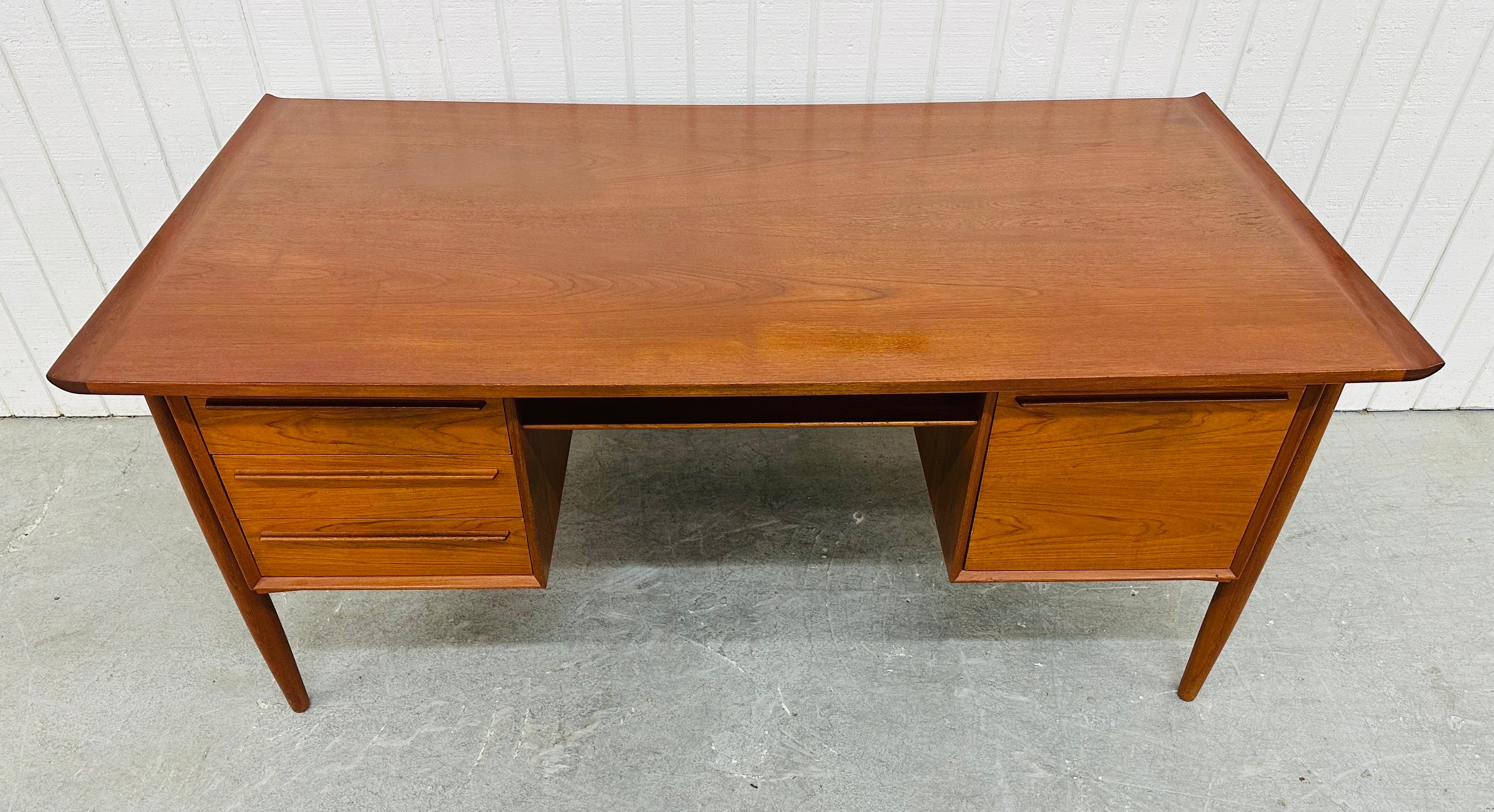 20th Century Mid-Century Modern Arne Vodder Teak Executive Desk