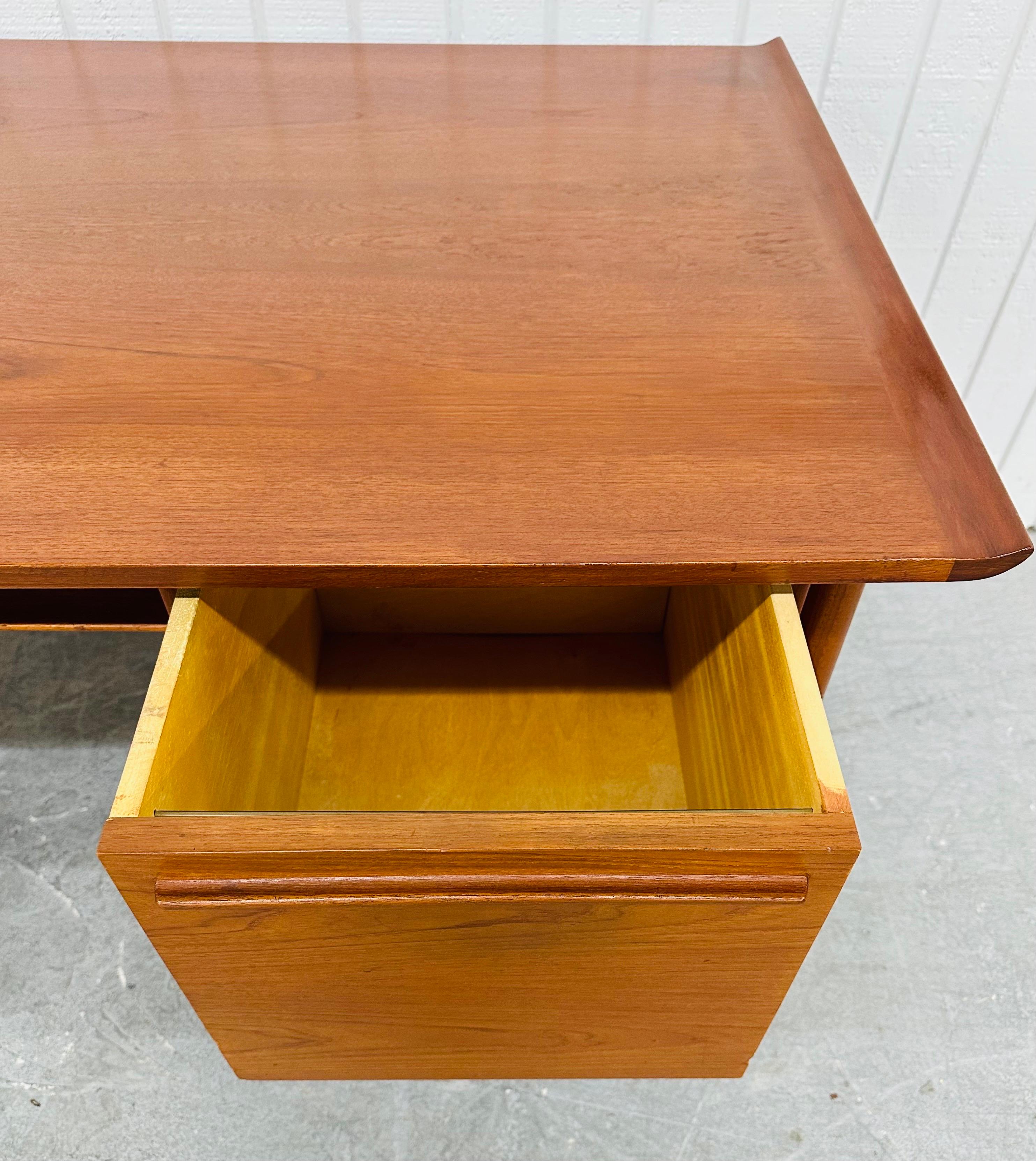 Mid-Century Modern Arne Vodder Teak Executive Desk 1