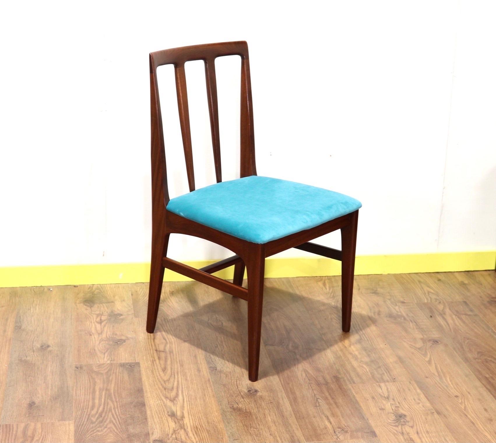 Mid-Century Modern Aromosia Danish Style Dining Chairs by Younger x 6 6