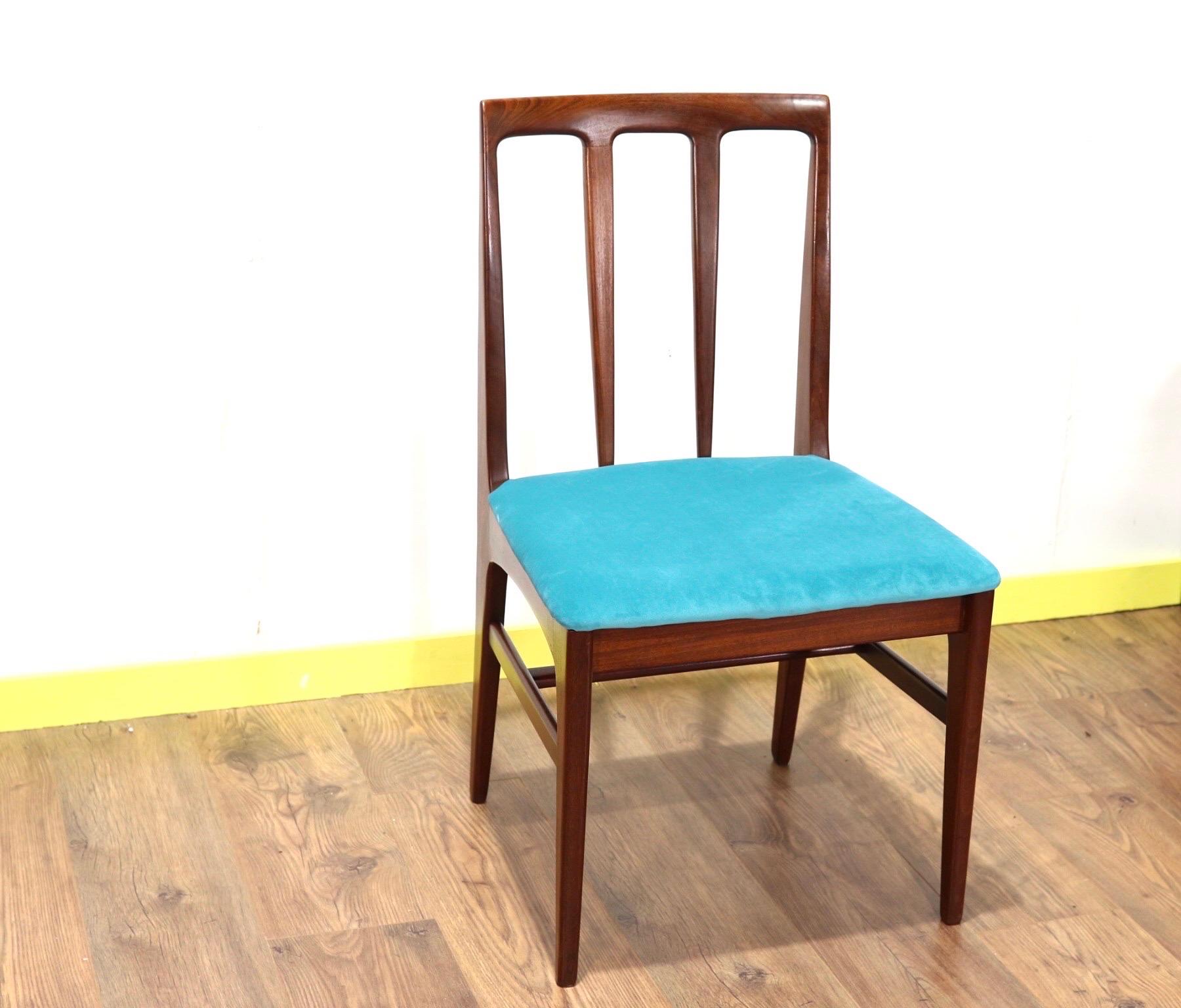 Mid-Century Modern Aromosia Danish Style Dining Chairs by Younger x 6 3