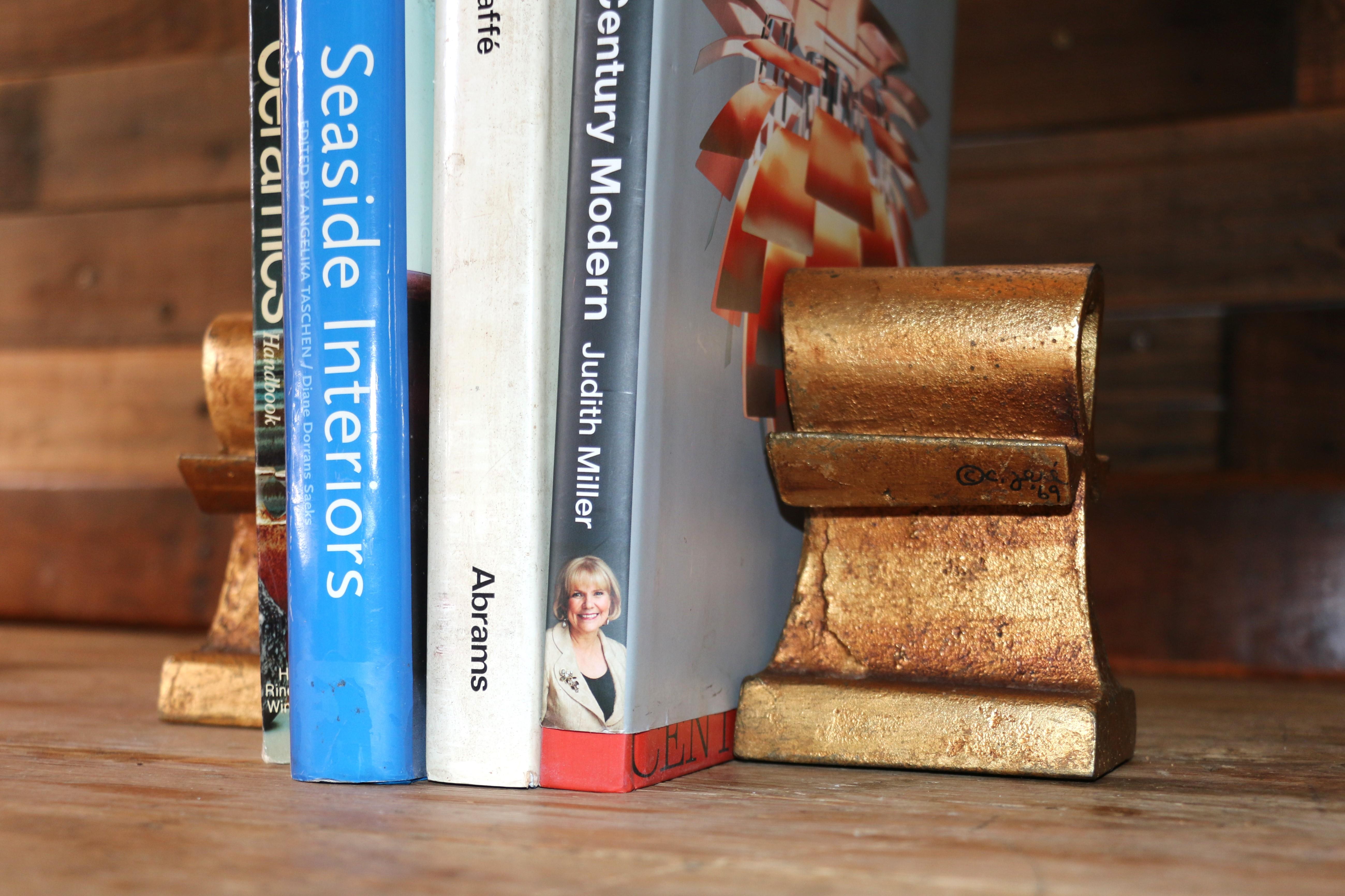 Mid-Century Modern Art Ankh Bookends by C Jere, 1960s For Sale 10