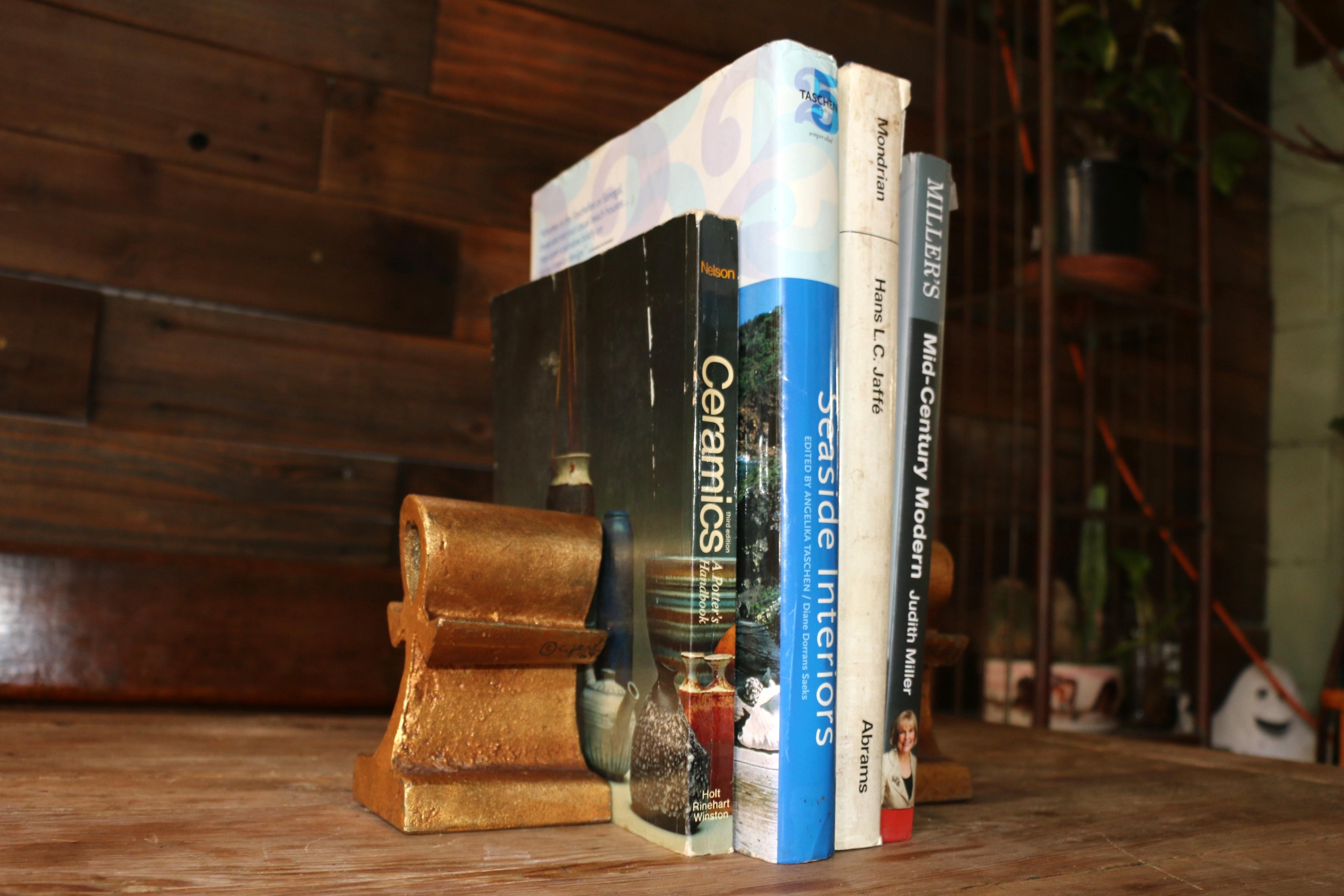Mid-Century Modern Art Ankh Bookends by C Jere, 1960s For Sale 11