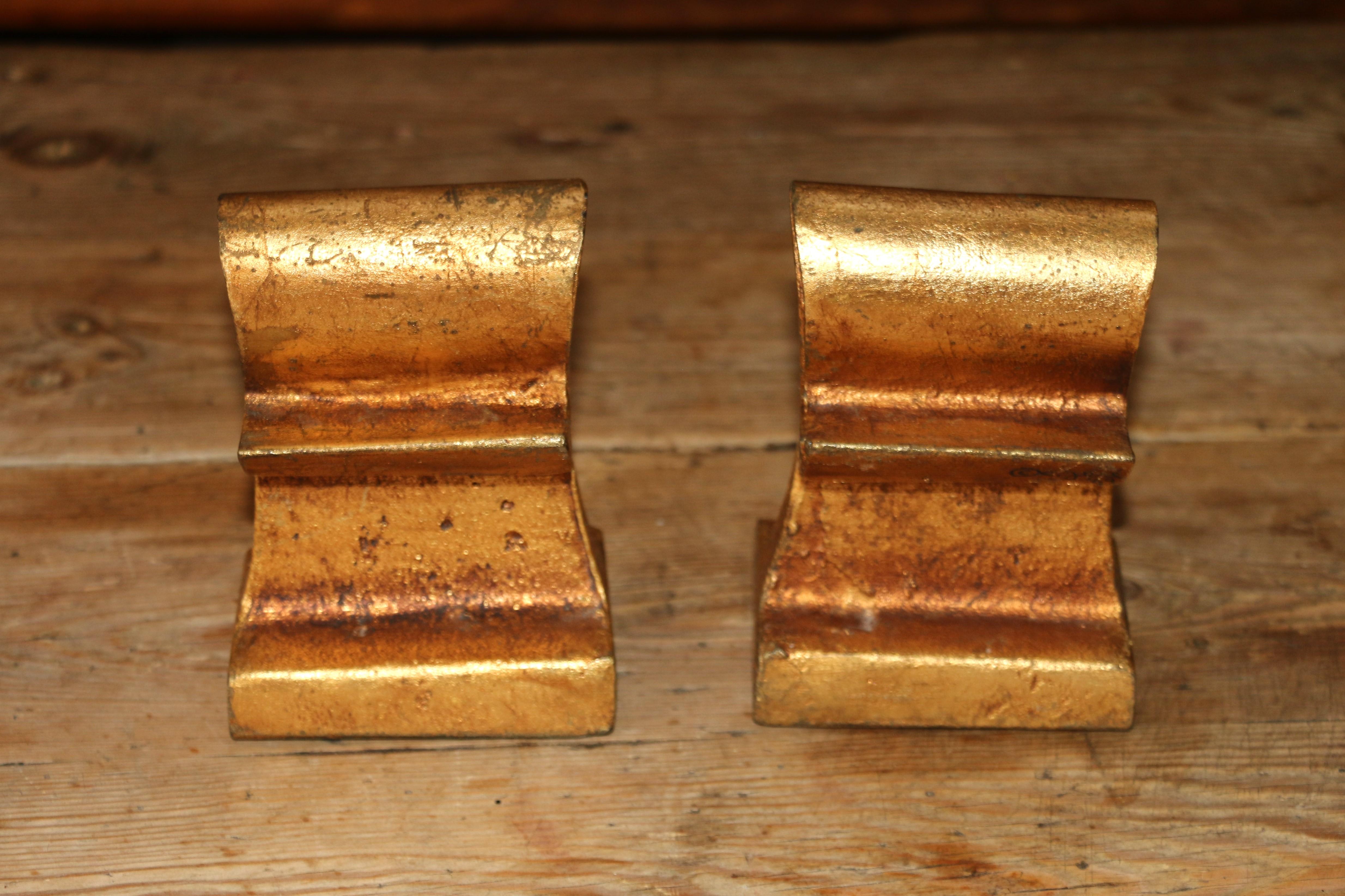Mid-Century Modern Art Ankh Bookends by C Jere, 1960s In Good Condition For Sale In North Hollywood, CA