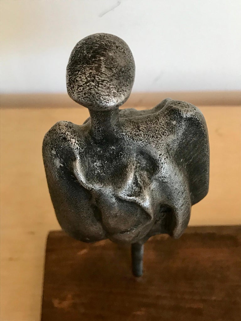 Mid-Century Modern Art Brutalist Sculpture Figure 7