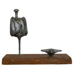 Mid-Century Modern Art Brutalist Sculpture Figure