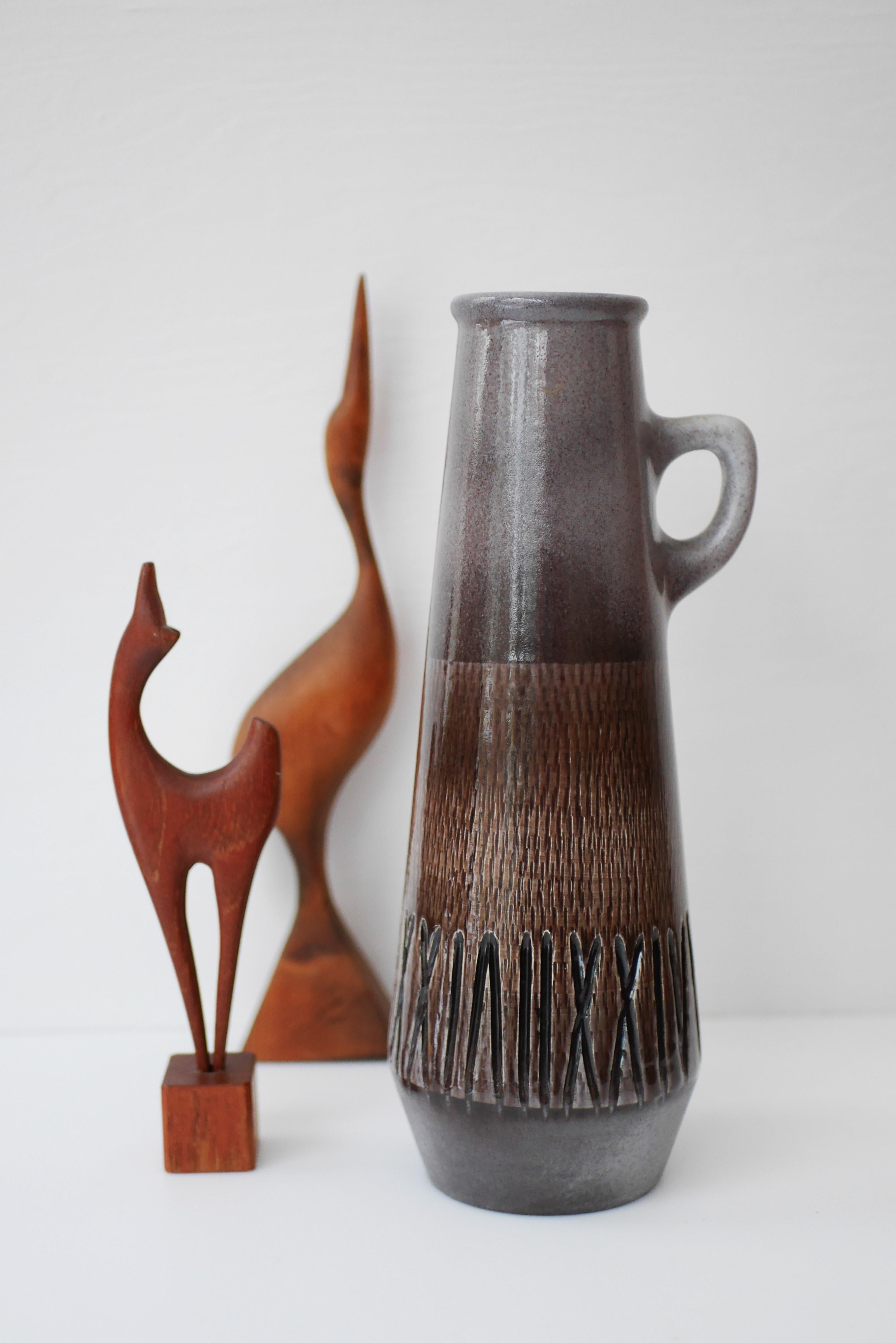 Mid-Century Modern Art Ceramic Vase by Ingrid Atterberg for Upsala-Ekeby, 1970s For Sale 3