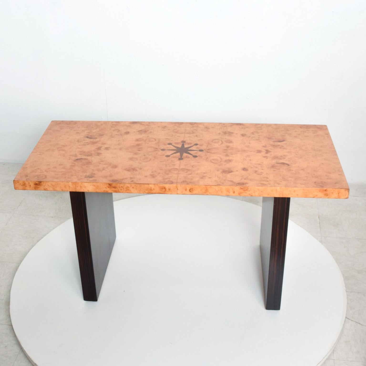  1940s Art Deco Inlaid Bench Coffee Table by Andrew Szoeke 2