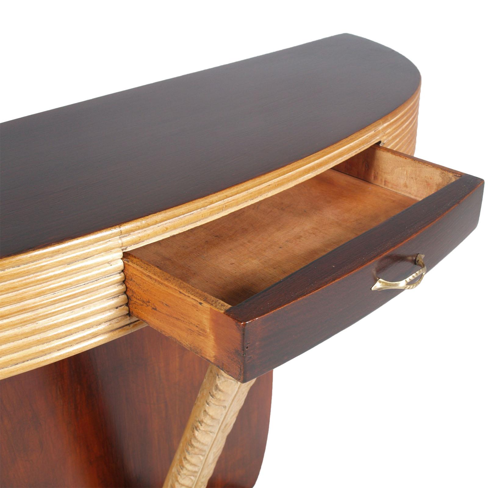 Mid-Century Modern Art Deco Console by Paolo Buffa Per Permanente Mobili Cantù For Sale 1